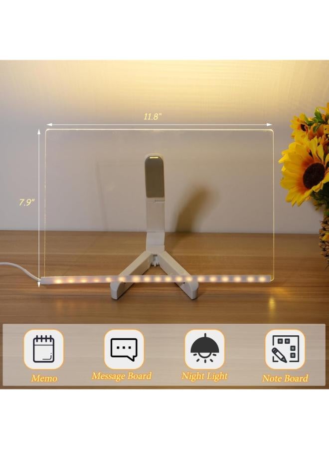 لوحة الرسم والرسائل السحرية المصنوعة من الأكريليك بتقنية LED – لوحة ملاحظات LED نيون بـ 7 ألوان - Image 3